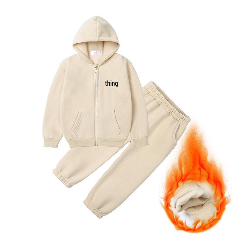 

Kids Embroidered Hoodie & Sweatpants Set - Autumn/Winter Sportswear for Boys & Girls 5