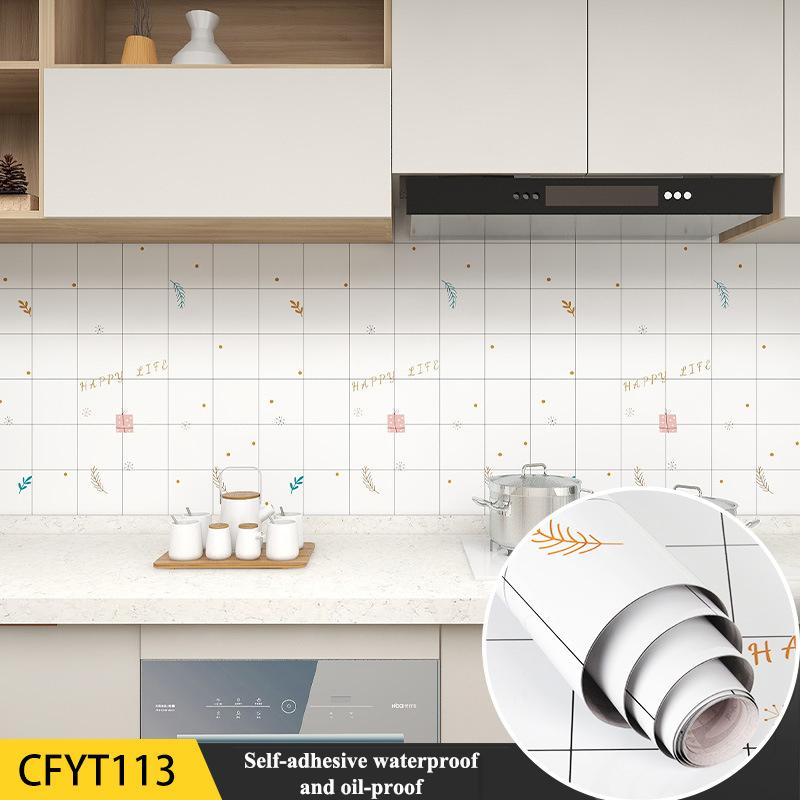 Naklejki Ścienne Kuchenne Odporne na Olej i Wodoodporne PCV Folia Aluminiowa Blat Kuchenki Szafka Samoprzylepna Tapeta do Dekoracji Domu