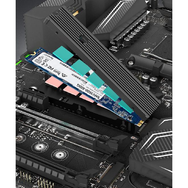 JEYI 22110 SSD Heatsink M.2 NVME Radiator Aluminum Alloy PS5 M.2 PCIE SATA SSD Efficient Radiator with Thermal Silicone pad