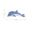 Apricot Lamb Dark Blue Dolphin Plush Toy for Soft and Fluffy Dark Blue Dolphin for Girls and 30cm Kids, Cute, Boys,