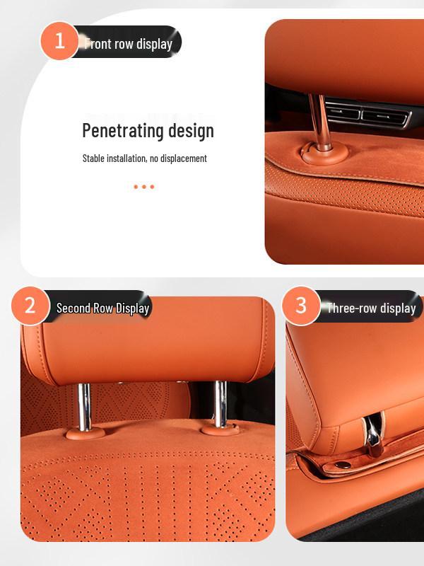"Universal L6 L7 Car Seat Cushion: All-Season, Breathable, Perforated Full Coverage Seat Cover”