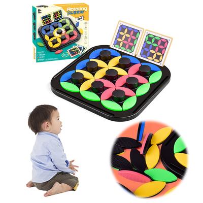 Kids Rotating Puzzle Logical Thinking Brain Teasers Board Game Intelligence Toys for Kids Age 4 5 6 7 8 Birthday Gifts