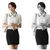 Plus Size Professional Black Midi Bodycon Skirt for Spring/Summer - OL Commute One-Step Skirt