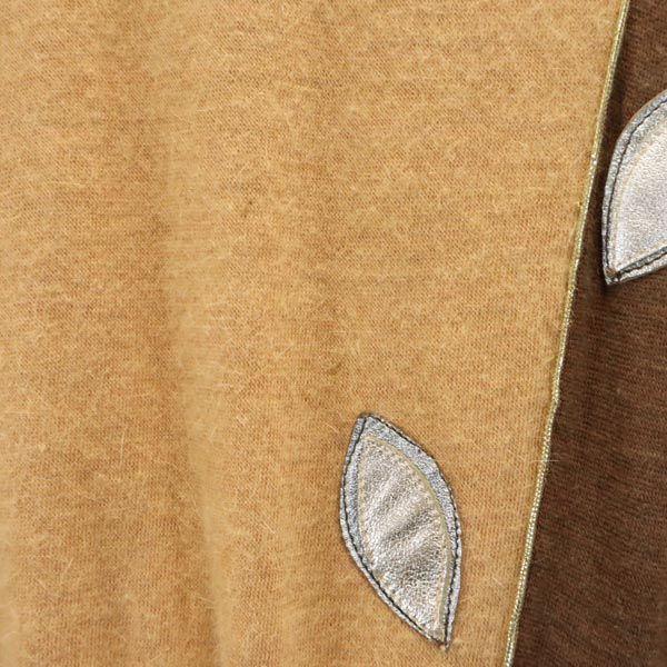 BALENCIAGA French wool blend Long sleeve one piece 38 Brown Women Used