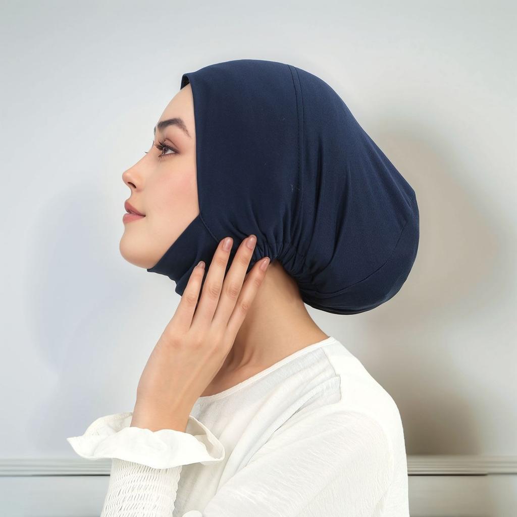 Jersey Inner Cap Hijab For Women Solid Underscarf Hijab Undercap Scarf Turban Hat Islamic Muslim Hijabs Ready To Wear Headcover