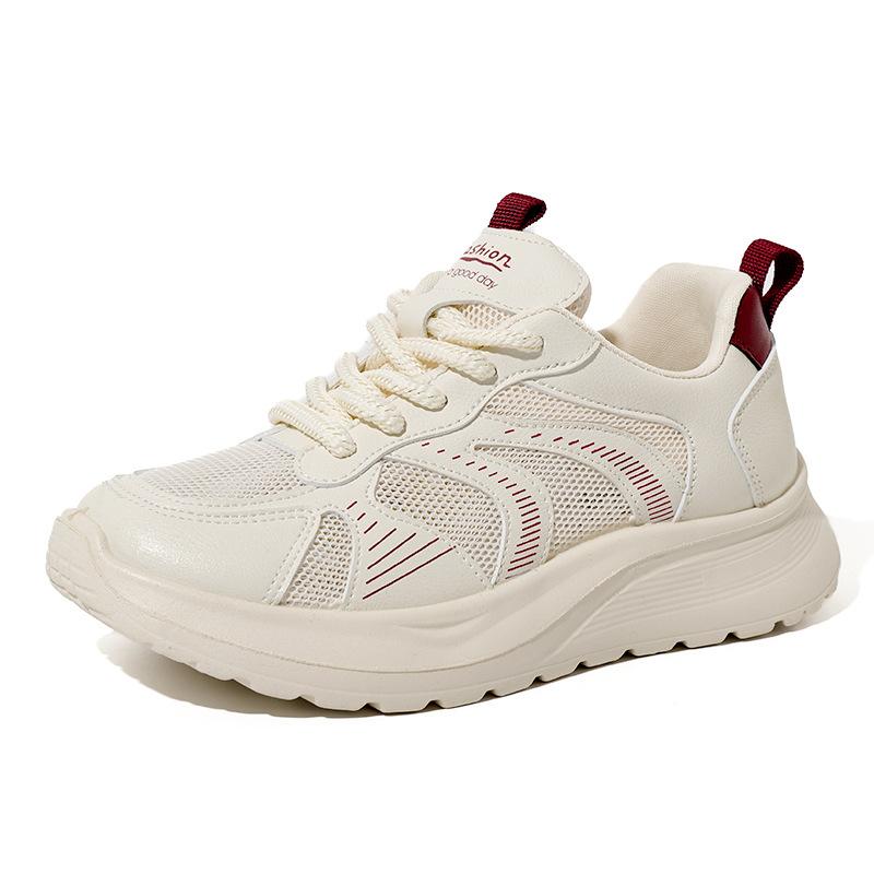 

New Summer Women Shoes Mesh Breathable Sneakers Thick Sole Versatile Casual Platform Shoes Women Vulcanized Shoes 41