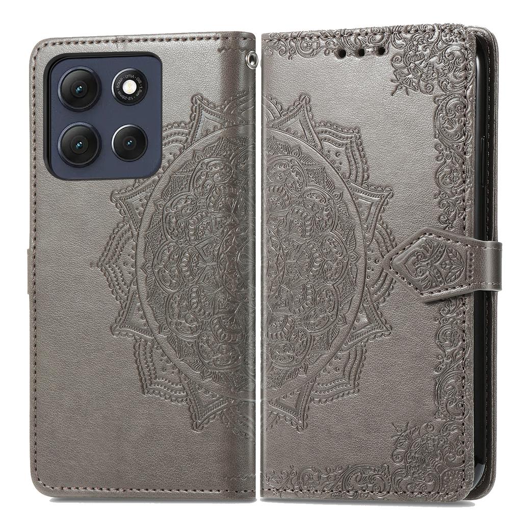 For Motorola Moto G86 5G Wallet Case Mandala Flower Leather Phone Cover Stand