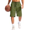 Men's Athletic Running Shorts with Zipper Pocket Lightweight Quick Dry Gym Shorts Casual Beachwear Five Inch Inseam