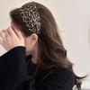 Vintage Solid Soft Cotton Hairband Women Girls Leopard Print Headband Sweet Hair Hoop Elastic Hair Band Fashion Hair Accessories