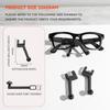 Pack of 1 Pair Advanced Sound Enhancer for Intelligent Glasses Featuring Sound Field Optimization and Long Wearing Comfort