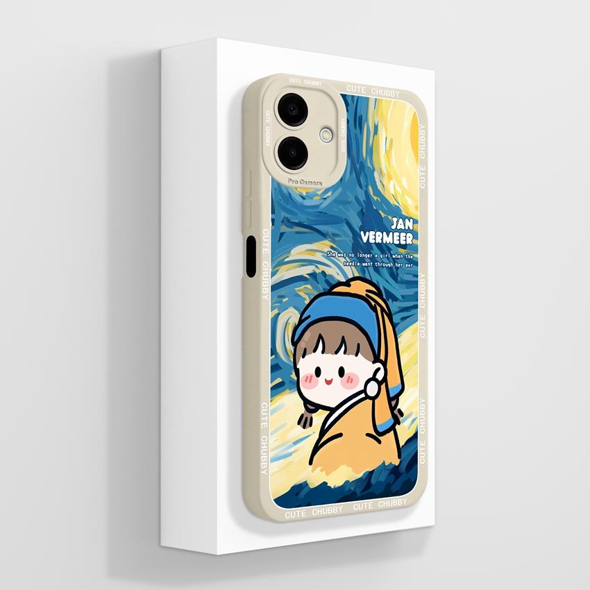 Sacs pour téléphone Pour Samsung A07 M07 F07 A17 M17 F17 M36 F36 M56 S26 Plus A25 Motifs Étiquette Mode Coque Arrière Souple en Silicone antichoc Pour Boîtier Samsung