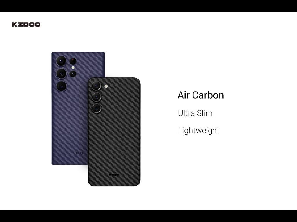KZDOO Carbon Fiber Pattern Case for Samsung S25/S25 Plus/S24 Ultra