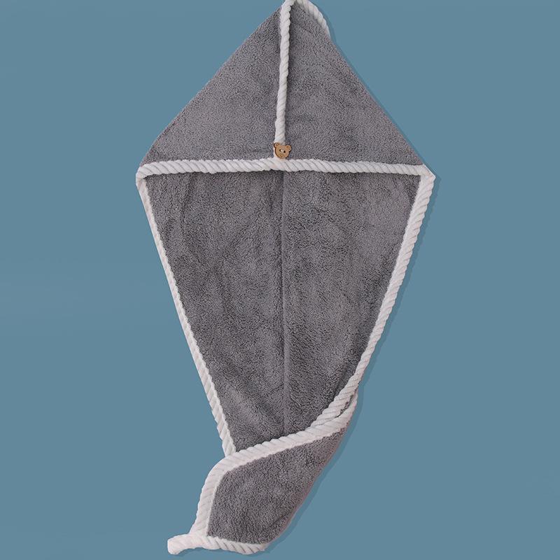 Microfiber Coral Fleece Quick-Dry Hair Wrap Towel