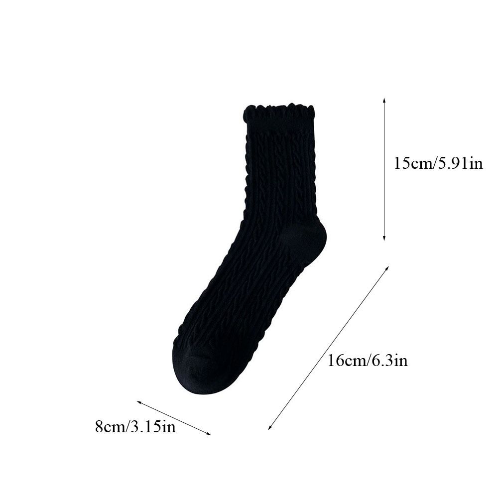 1/5 Pairs Lace Winter Thickened Wool Socks Warm Polycotton Snow Socks Soft Women's Floor Socks