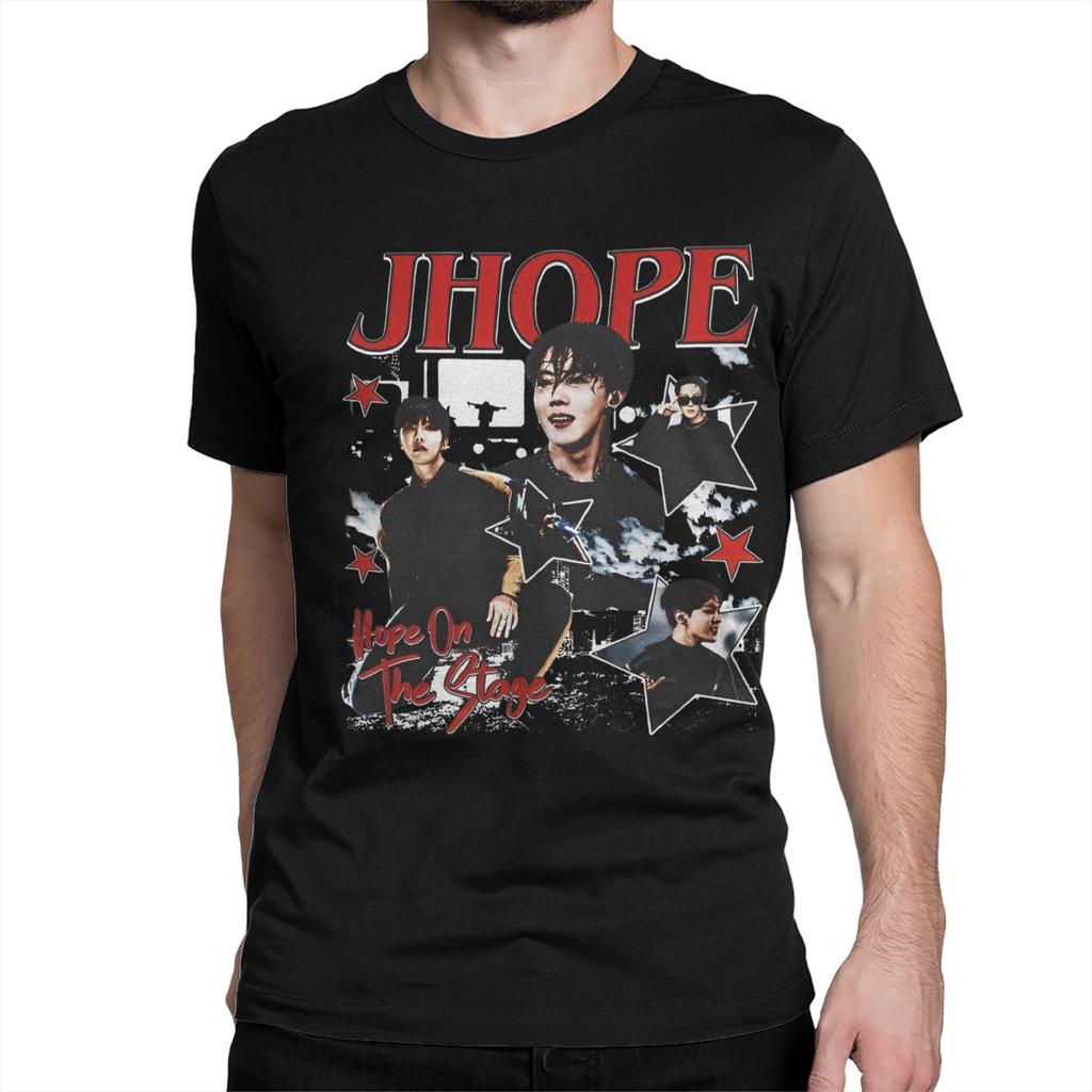 Hope on the Stage Tour T Shirts for Men Women Cotton Vintage T-Shirts Crew Neck Tee Shirt Short Sleeve Clothing 4XL 5XL