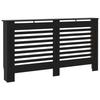 Cache-radiateur Noir - VidaXL - 152x19x81 cm - MDF - Espace de rangement pour livres et ornements