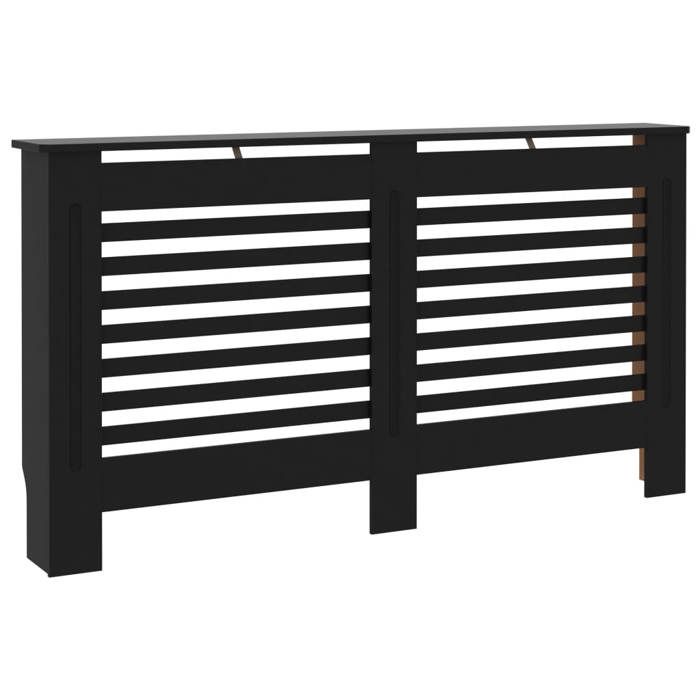 Cache-radiateur Noir - VidaXL - 152x19x81 cm - MDF - Espace de rangement pour livres et ornements