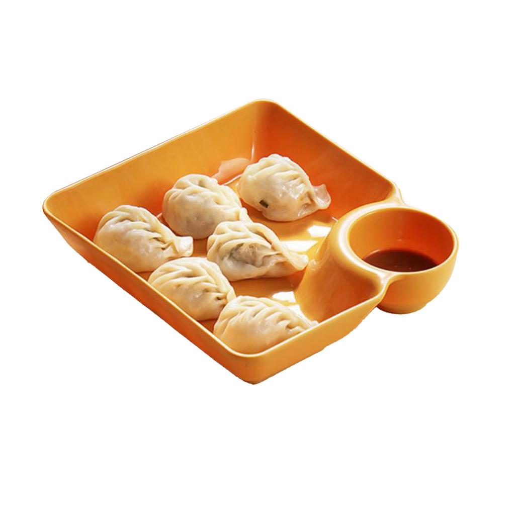 Dumpling Plate Multifunction Sauce Dish Dipping Bowl Dip Serving Platter Snack Bowl Dishes Divided