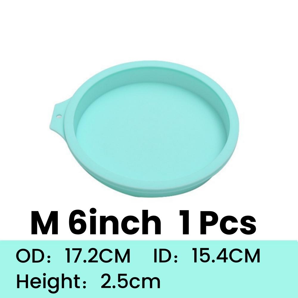 1/4PCS Round Silicone Layer Cake Mold Silicone Chocolate Mousse Cake Mould Cake Round Mould DIY Dessert Cake Baking Tools4/6/8in