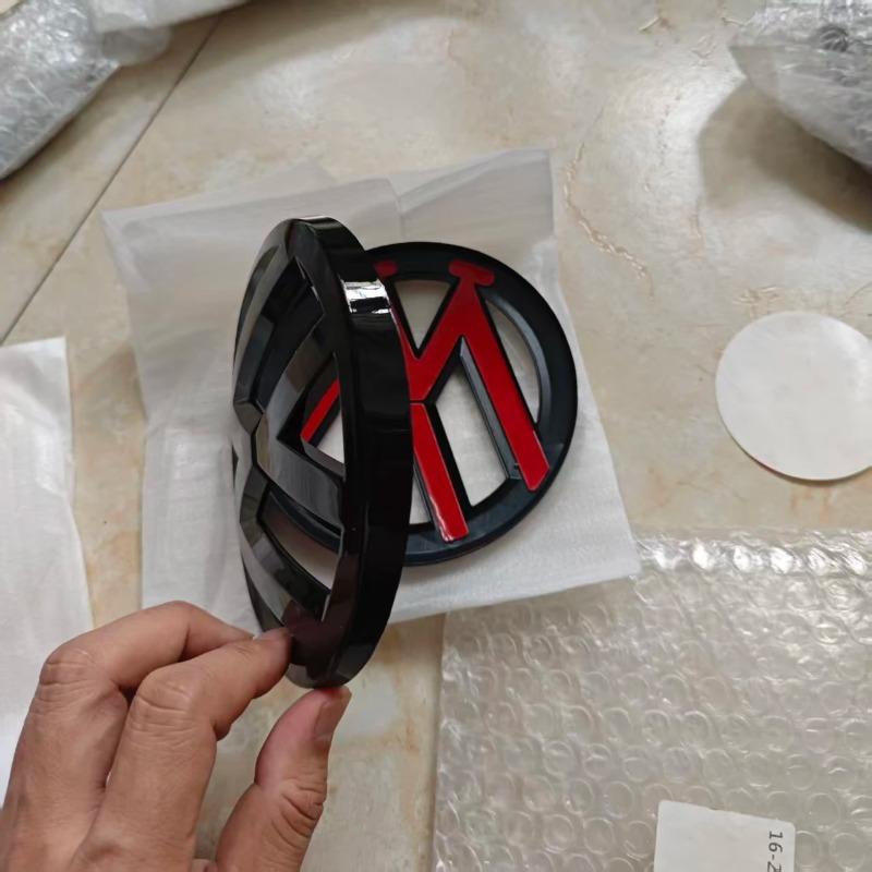 BGL1 2026 New For VOLKSWAGEN VW 2pcs Car Front Grill/Rear Emblem Lid Covers Logo Sticker For golf-6 Golf6 mk 6 2009-2013 Car Emblem C YL2