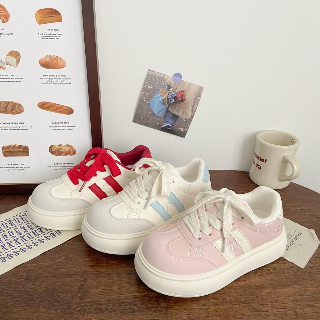 Ugly cute muffin sports 22 autumn new chic niche design students Dexun Forrest Gump board shoes