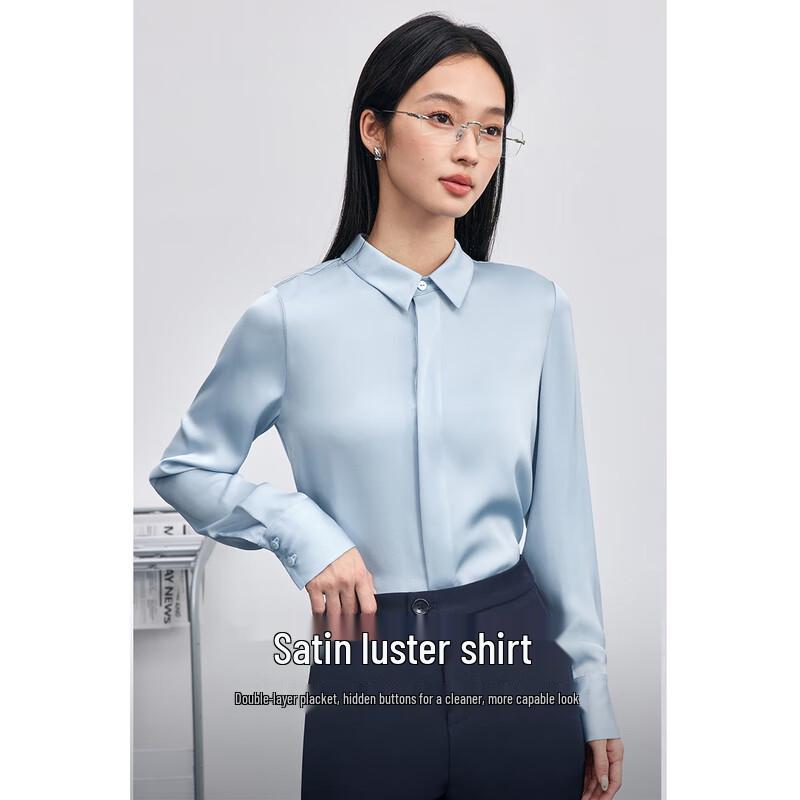Women s Professional Long-Sleeve Commuter Shirt L