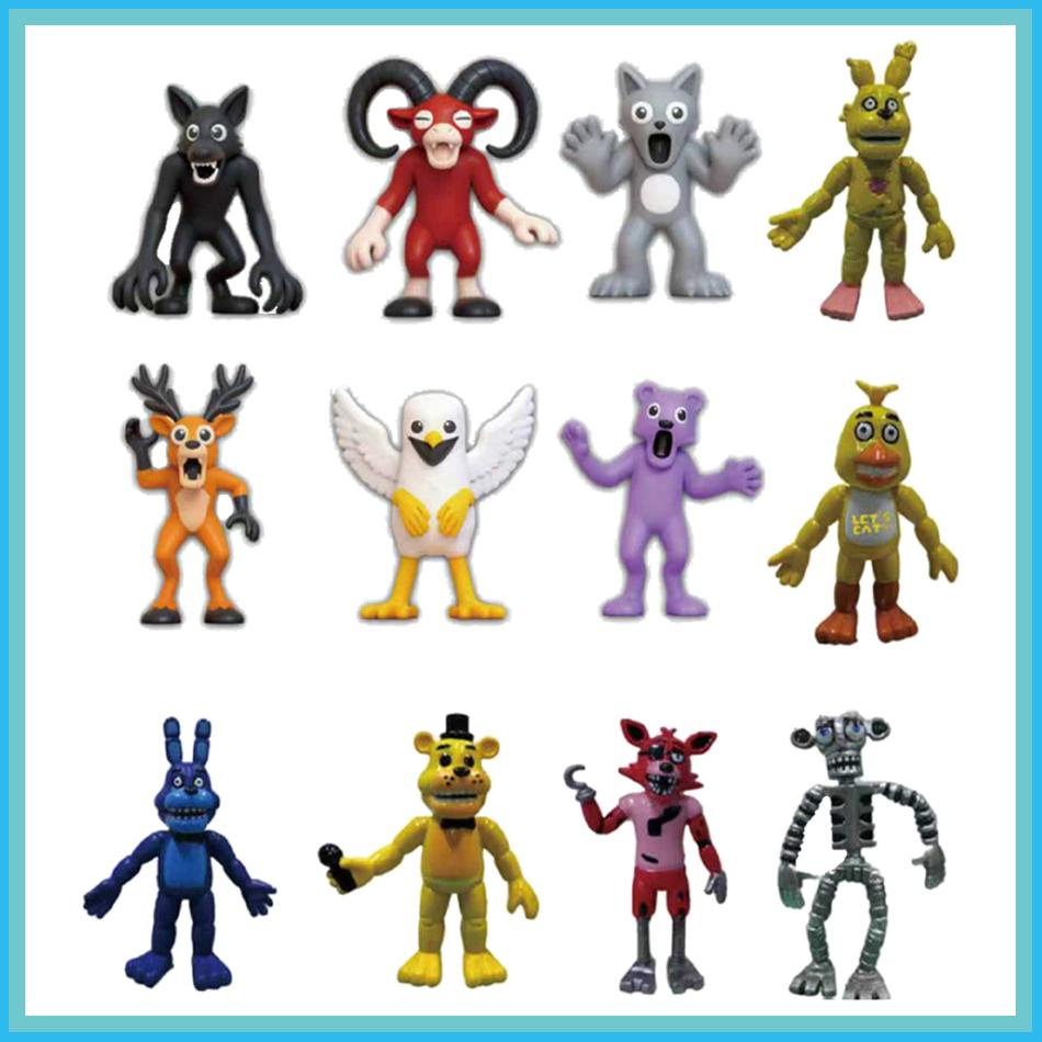 12Pcs/Set Latest 99 Nights In The Forest Figures Toy 99 Nights Figures Figurine Owl Deer 99 Nights In The Forest Figurine Model Toy