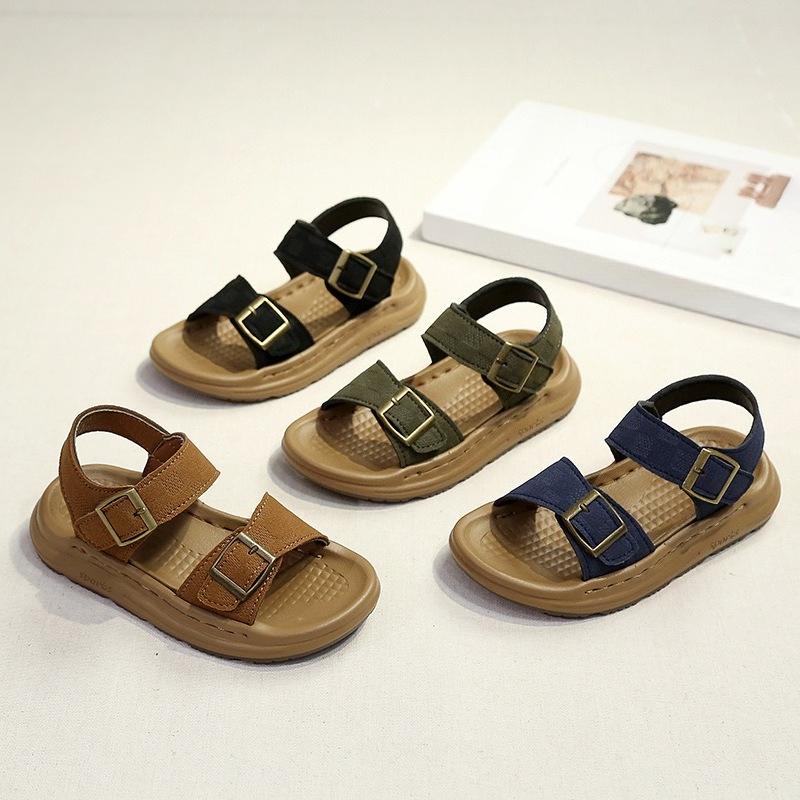 Children's Shoes - Retro Flip-flops for Boys, Beach Shoes for Girls