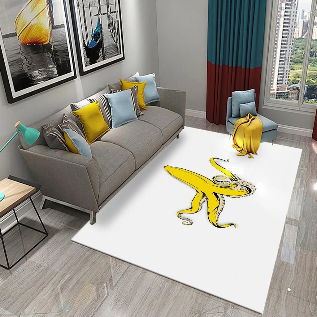 3D Ocean Themed Funny Octopus Carpet For Home Bedroom Decorative Living Room Bathroom Entrance Non-Slip Kitchen Carpet