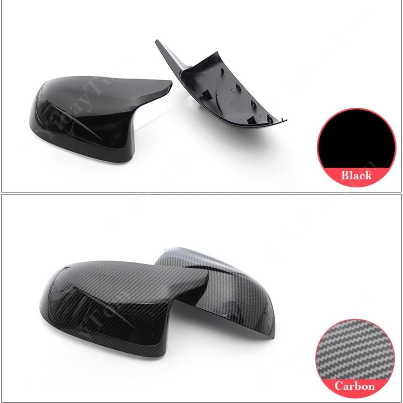 For BMW X5 F15 X6 F16 X3 F25 X4 F26 2014 - 2018 Mirror Cover Caps Horn High Quality Carbon Fiber Accessories 2017 2016
