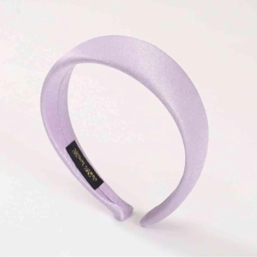 Pearl hairband, purple women s hairband, thick hairband