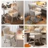 Cream Style Comfortable Computer & Makeup Chair for Girls' Bedroom