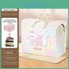 Large Cubic Cotton Blanket Storage Bag With Multipurpose Use For Dorm Room And Closet