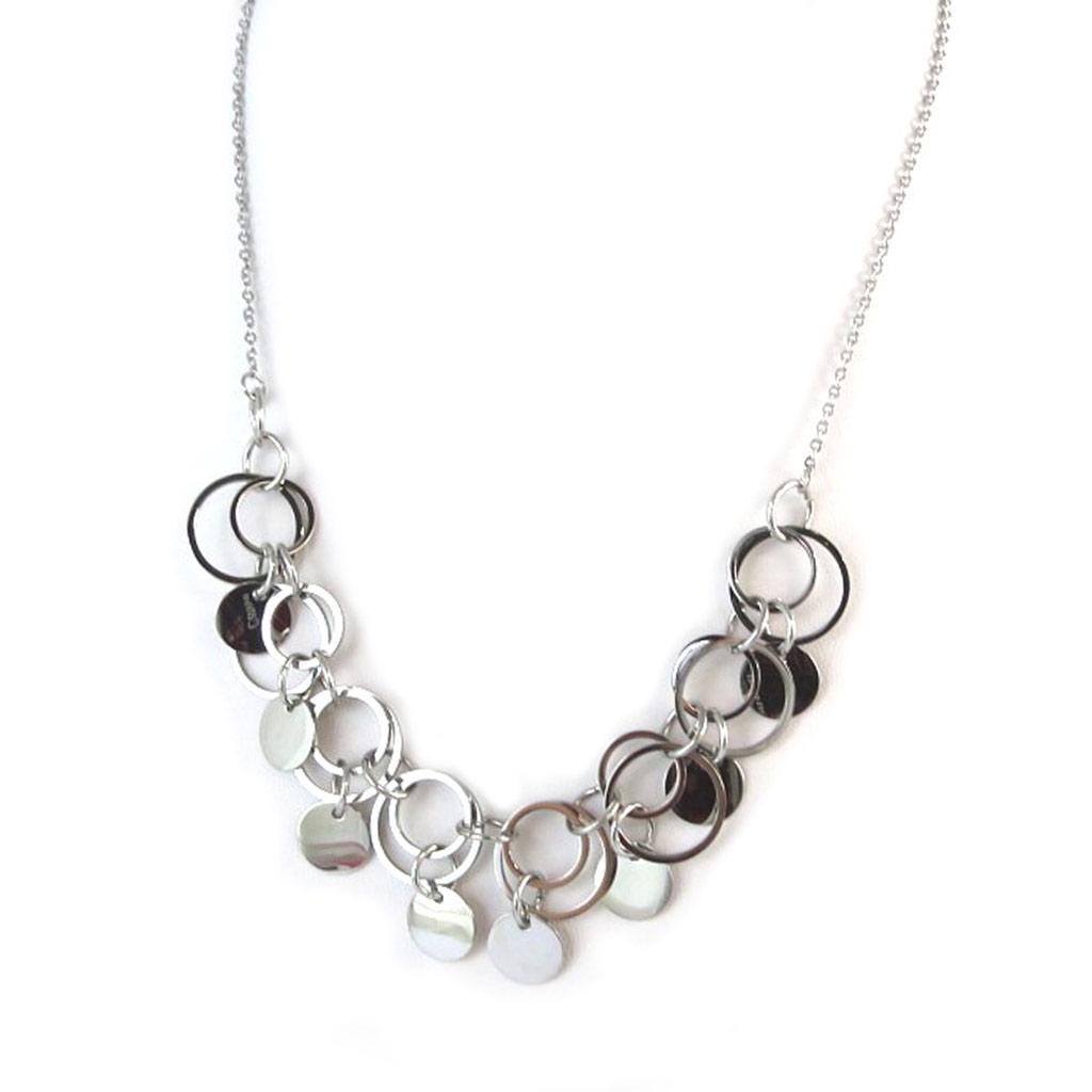 Altesse [P0581] - Silver 'Choreography' Steel Necklace