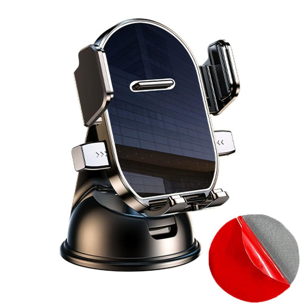 

2026 Новый вращающийся на 360° автомобильный держатель для телефона с дополнительной присоской - Регулируемое крепление для iPhone 14-17 Компактный держатель для навигации на приборной панели