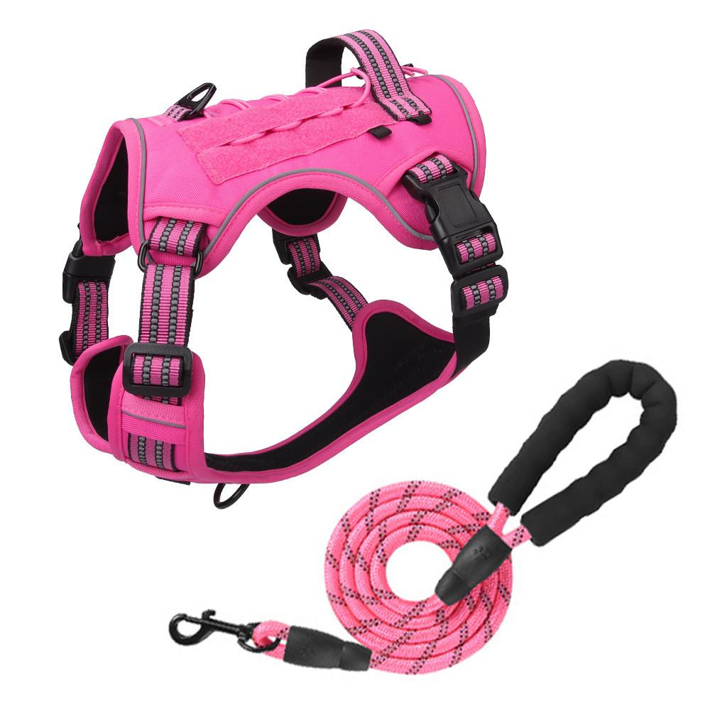 Tactical Vest For Dogs Nylon Outdoor Training Reflective Pouch For Active Pets