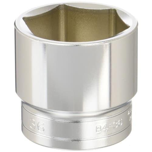 Kyoto Machinery Tools (KTC) Socket Hexagon B436 Dimensions across flats: 36 x Drive angle: 12.7 x Total length: 44 mm