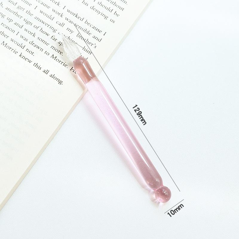 129mm Bunter Neuer Glas-Tauchstift Kunst-Signierstift Studentische Kreative Schreibwaren Malerei Verzierung Geschenk Tauchstifte