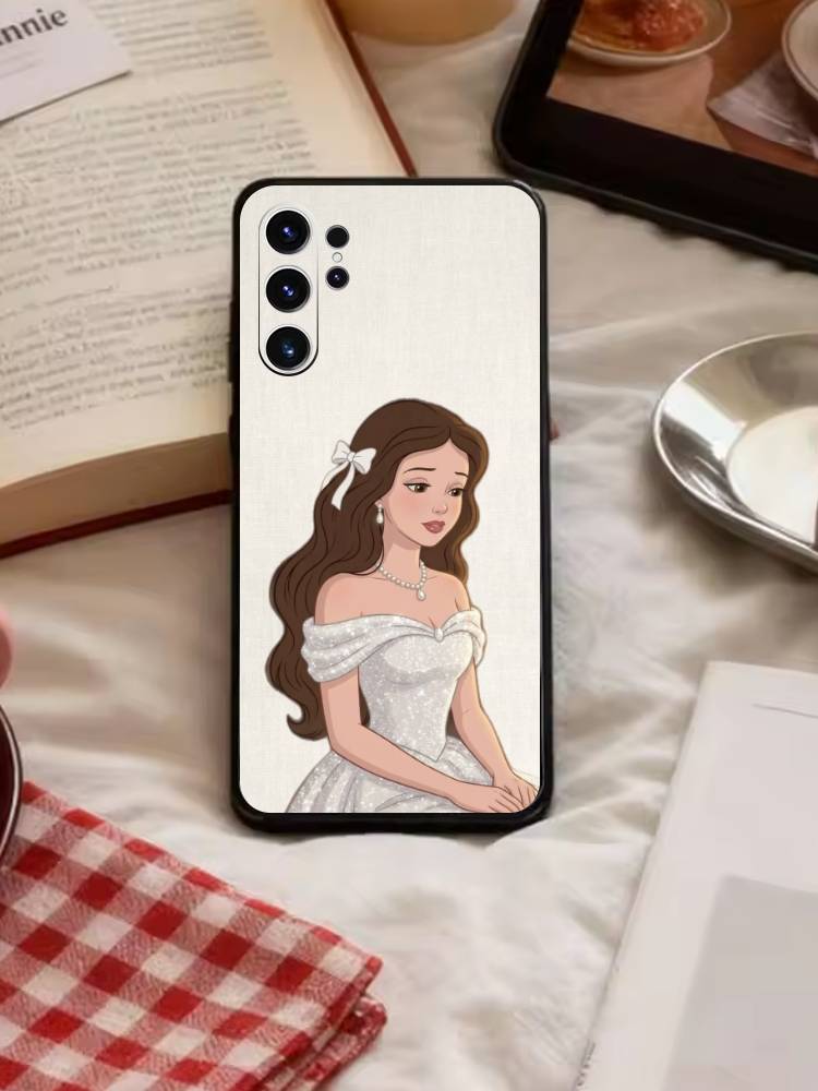 Fairy-Rapunzel Princess Phone Case For Samsung S26,S25,S24,S23,S22,S21,S20,S30,Ultra,Plus,Fe,Note,5G Black Cover