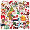 50 Cute Waterproof Christmas Stickers for Suitcases, Notebooks & DIY Projects