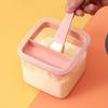 1PC Portable Food Storage Box With Lid & Spoon Sealed Leak Proof Milk Powder Box 600ml Plastic Food Storage Container Jar