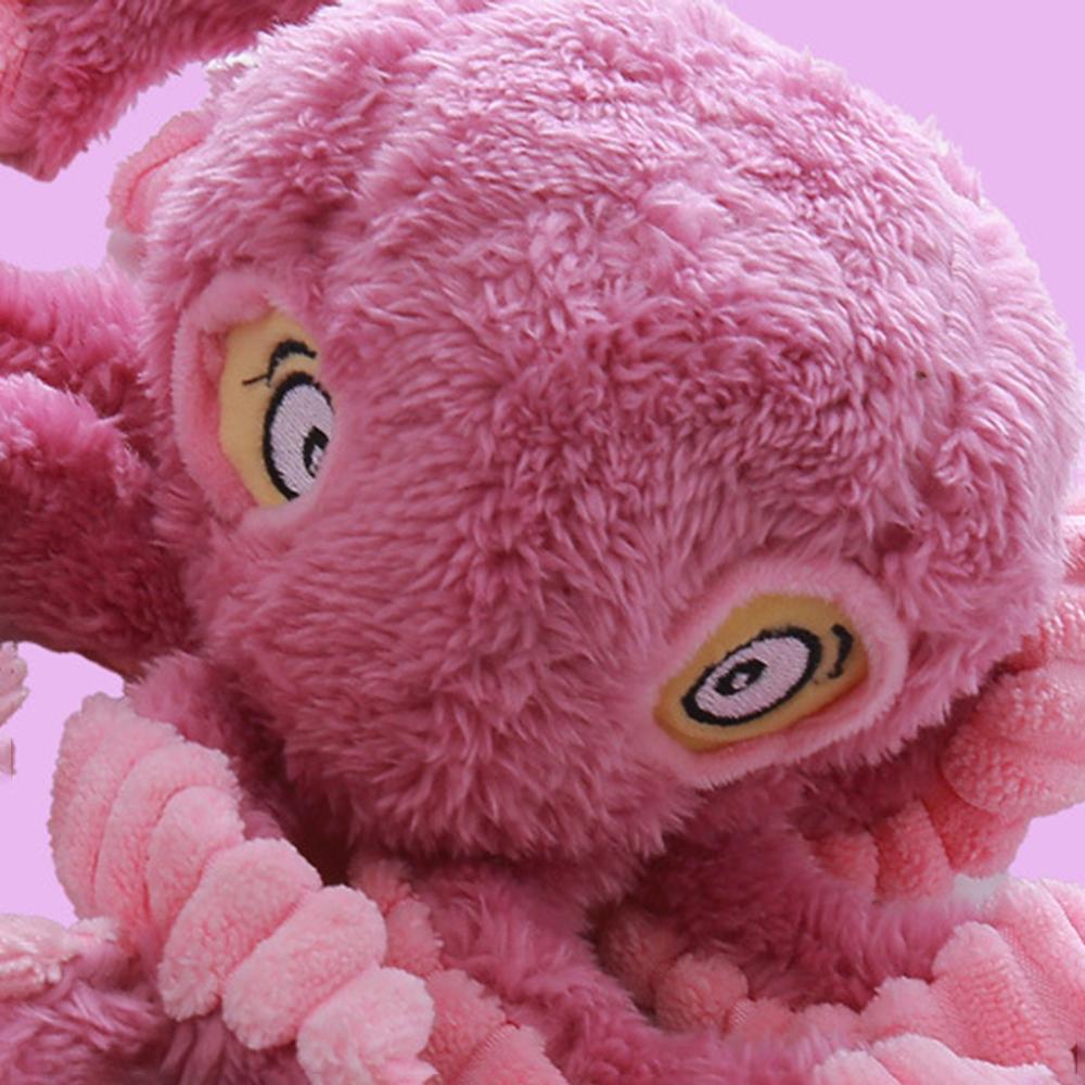 Plush Octopus Dog Pet Squeaky Toys Bite Chew Pets Supplies