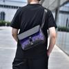 Men's Crossbody Bag Commuter Shoulder Bag Colorful Large Capacity Chest Bag