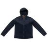 Color Block Zip Up Hooded Knit Long Sleeve Jacket Women Jackets 687568-010