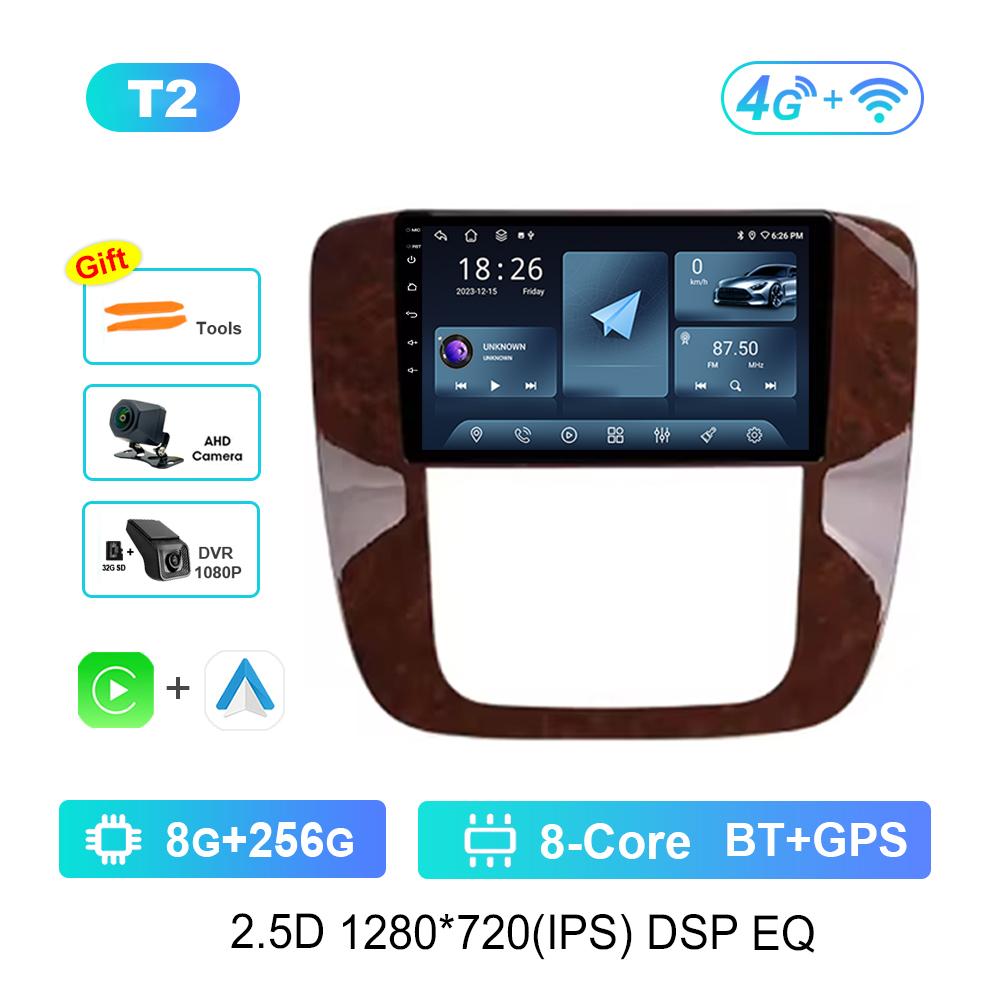9 '' for GMC Yukon Chevrolet Tahoe Suburban 2008 - 2012 Android OS Car Radio Multimedia Video Player 4G GPS Navi WiFi HD Screen