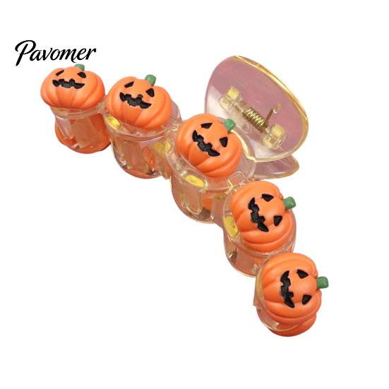 Stylish Hair Accessories for Festivals Halloween Claw Clip Women Girls, Cute Witch Hat/Pumpkin/Ghost Pumpkin Decorative Plastic Clips, Non-Slip