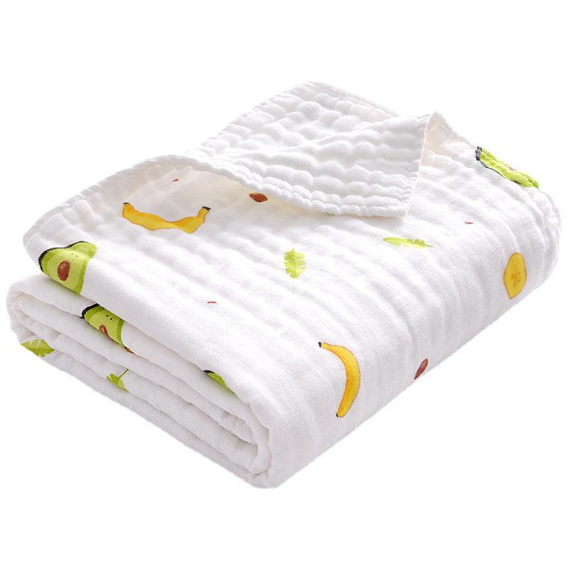 Pure Cotton Four-Layer Gauze Baby Bath Towel and Swaddle Blanket for Newborns