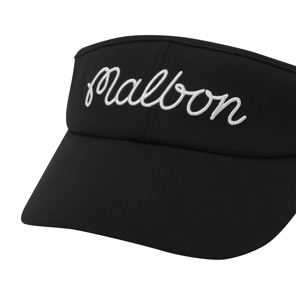 MALBON GOLF Women'S Detachable Ribbon Visor Black (Woman)