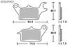 KITACO SBS Brake Pad 925RSI Sinter Metal Z125 PRO 777-0925077