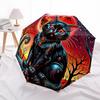 1pc Moonlit Feline Automatic Open/Close Umbrella, Windproof, Folding Compact Umbrella with Lightweight Design for Women/Men174